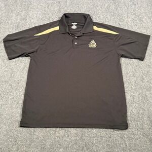 UCF Knights Pro Edge Polo Shirt Mens Black Gold Short‎ Sleeve Collegiate